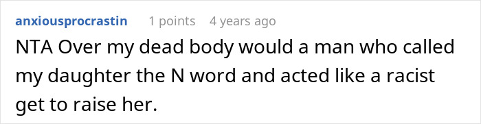 Comment discussing accusations of cheating linked to daughter's dark skin and a husband's plea after DNA test results. Comment discussing accusations of cheating linked to daughter's dark skin and a husband's plea after DNA test results.