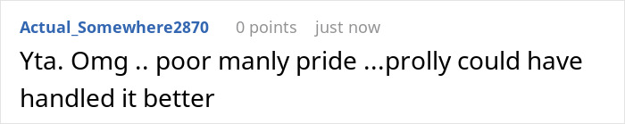 Screenshot of an online comment discussing a man taking back his tip after a waitress loudly shamed him. Screenshot of an online comment discussing a man taking back his tip after a waitress loudly shamed him.