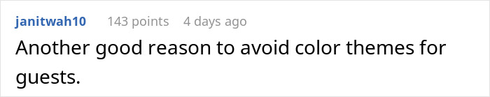 Comment on a wedding forum discussing the bride telling guests to wear neutrals but expecting color, highlighting color themes for guests. Comment on a wedding forum discussing the bride telling guests to wear neutrals but expecting color, highlighting color themes for guests.