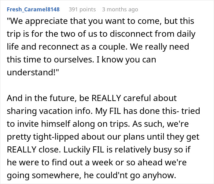Couple plans a last stress-free trip before wedding while moms want to tag along and discuss guest lists. Couple plans a last stress-free trip before wedding while moms want to tag along and discuss guest lists.
