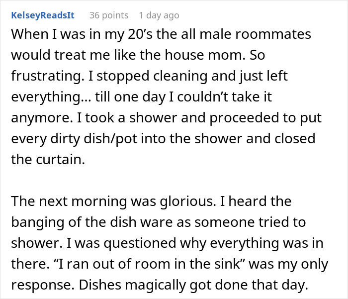 College students react and finally clean up after themselves when their only female roommate gets petty. College students react and finally clean up after themselves when their only female roommate gets petty.