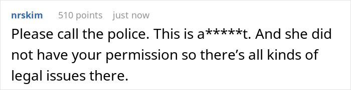 Comment discussing legal issues of an unlicensed ear piercing done by aunt without permission during baby visit. Comment discussing legal issues of an unlicensed ear piercing done by aunt without permission during baby visit.