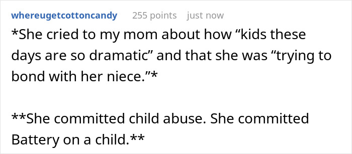 Text post describing an aunt sneaking in an unlicensed ear piercing on a baby, causing the mom to be upset. Text post describing an aunt sneaking in an unlicensed ear piercing on a baby, causing the mom to be upset.