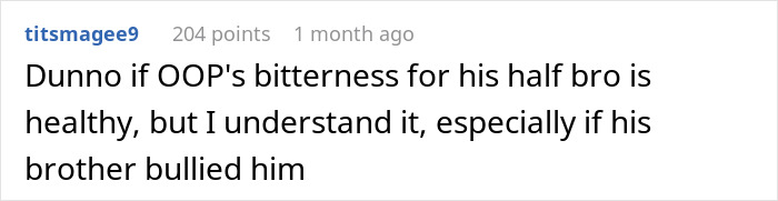 Comment about dad’s illegitimate son and family tension after DNA test revealing golden child status, expressing mixed emotions. Comment about dad’s illegitimate son and family tension after DNA test revealing golden child status, expressing mixed emotions.