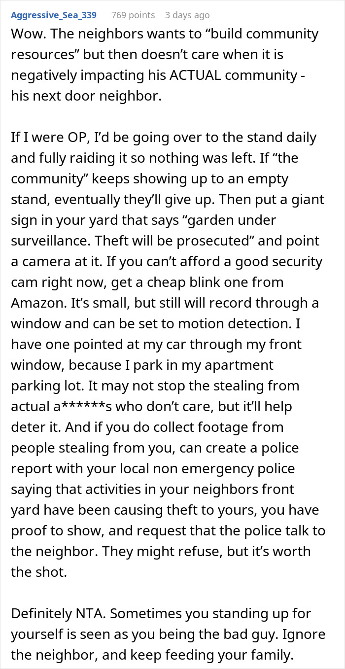 Man rants about neighbor’s farm stand causing theft and suggests surveillance to stop stealing incidents. Man rants about neighbor’s farm stand causing theft and suggests surveillance to stop stealing incidents.