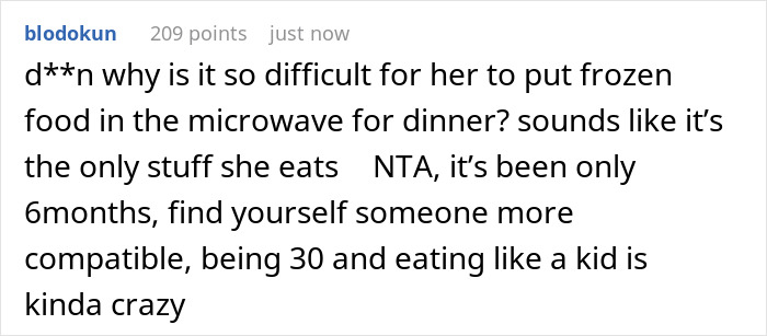 Woman Has The Palate Of A Five Year Old, Her BF Starts Refusing To Cook For Her Woman Has The Palate Of A Five Year Old, Her BF Starts Refusing To Cook For Her