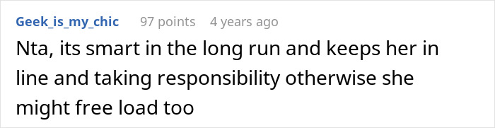 Comment about wife puzzled after discovering husband secretly owns and rents his mom's house like a stranger.