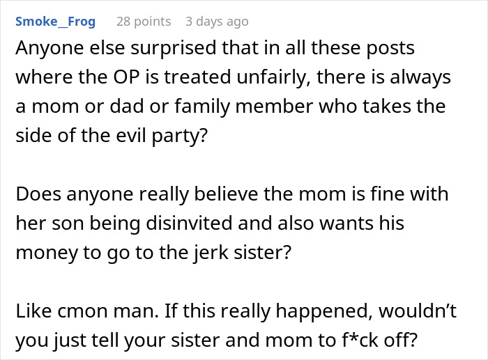 Reddit user discussing groom discount Ryan Reynolds causing bride to ban him and his refusal to lend 2K at event. Reddit user discussing groom discount Ryan Reynolds causing bride to ban him and his refusal to lend 2K at event.