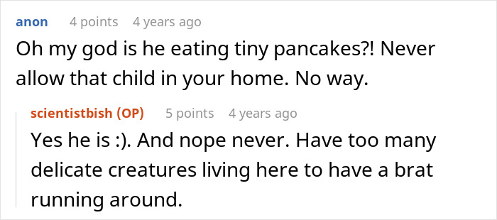 Screenshot of a discussion where a neighbor refuses to babysit an undisciplined brat, leading to conflict with the kid’s mom. Screenshot of a discussion where a neighbor refuses to babysit an undisciplined brat, leading to conflict with the kid’s mom.
