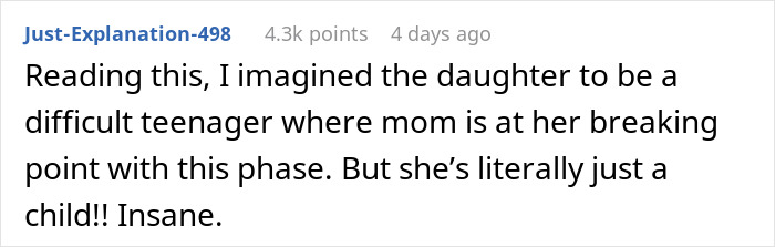 Screenshot of an online comment where a user reacts to a mom’s brutal honesty sparking backlash about parenting struggles.