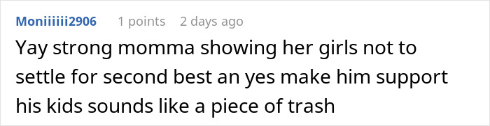 User comment on a social platform about a man facing legal consequences as a deadbeat dad for neglecting child support responsibilities. User comment on a social platform about a man facing legal consequences as a deadbeat dad for neglecting child support responsibilities.