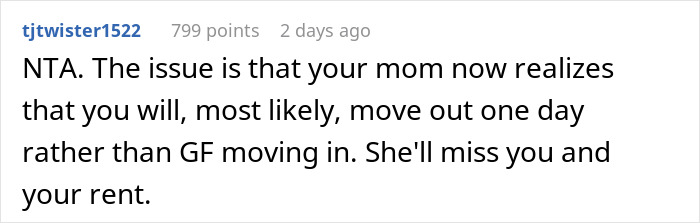 Screenshot of a Reddit comment discussing drama caused by a man confused why his girlfriend stopped visiting him in the mornings. Screenshot of a Reddit comment discussing drama caused by a man confused why his girlfriend stopped visiting him in the mornings.