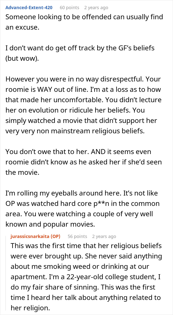 Woman doesn’t believe in dinosaurs reacts angrily at boyfriend’s roommate watching Jurassic Park movie. Woman doesn’t believe in dinosaurs reacts angrily at boyfriend’s roommate watching Jurassic Park movie.