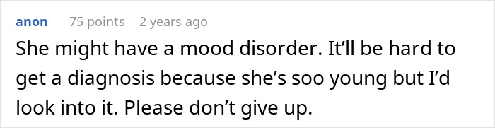 Comment on parenting struggles with a mom’s brutally honest confession sparking backlash in an online forum.