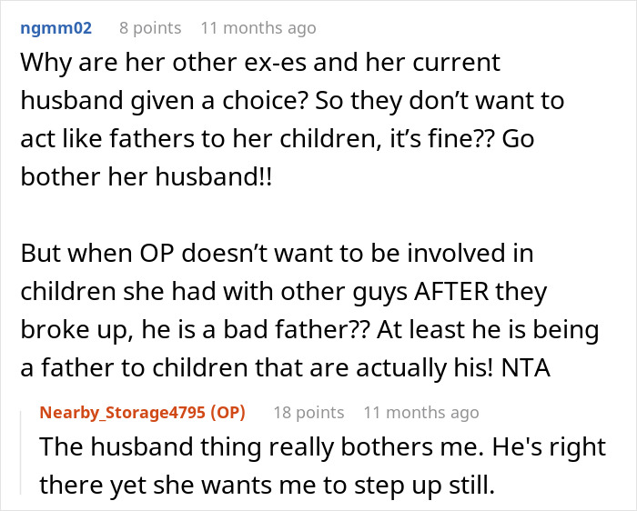 Text conversation about a woman cheating on her partner and issues with caring for children with other men. Text conversation about a woman cheating on her partner and issues with caring for children with other men.