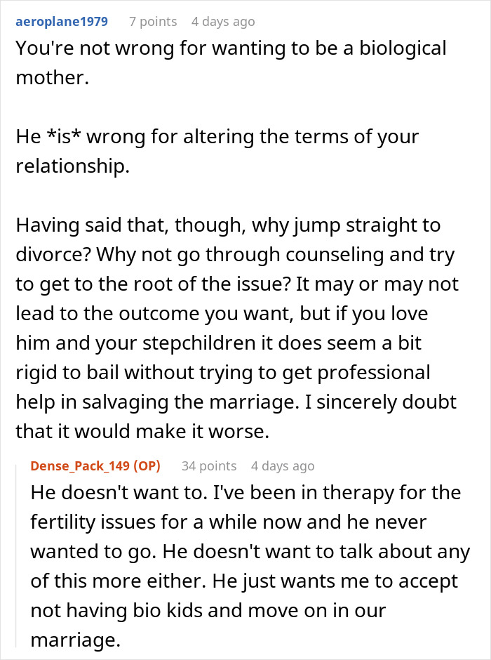 Online discussion about marriage challenges, fertility struggles, and relationship counseling advice for couples. Online discussion about marriage challenges, fertility struggles, and relationship counseling advice for couples.