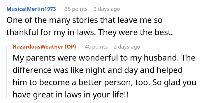 Conversation text showing a wife fearing her husband is lost at sea while the heartless MIL worries about coffin costs. Conversation text showing a wife fearing her husband is lost at sea while the heartless MIL worries about coffin costs.
