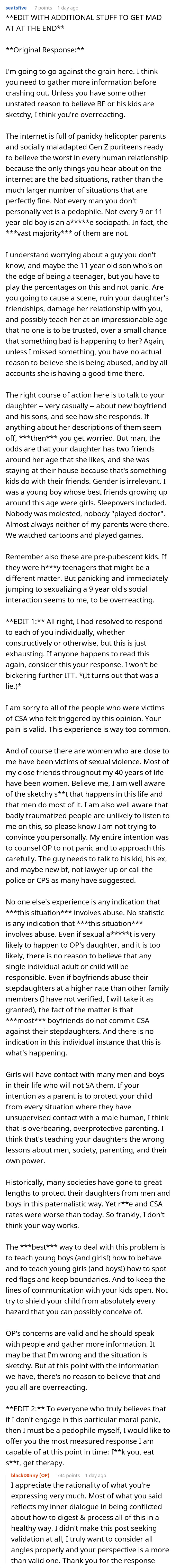 Text conversation about an 8-year-old spending the night at mom’s boyfriend’s house and dad’s concerns about family presence and safety. Text conversation about an 8-year-old spending the night at mom’s boyfriend’s house and dad’s concerns about family presence and safety.