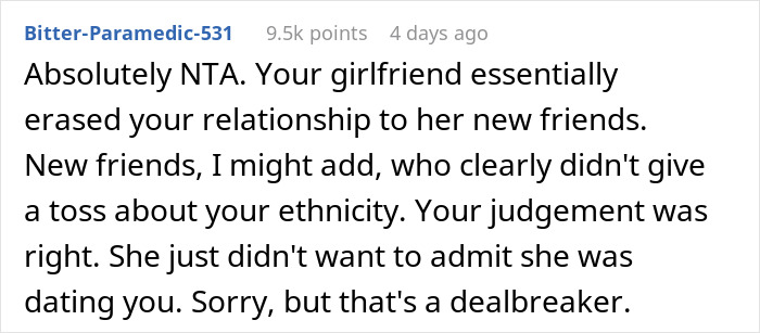 Reddit comment discussing a man demoted to friend by girlfriend and his reaction as a flirty bachelor. Reddit comment discussing a man demoted to friend by girlfriend and his reaction as a flirty bachelor.