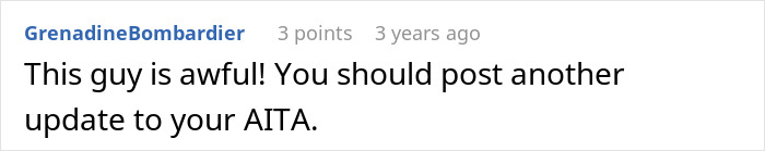 Comment on Reddit by user GrenadineBombardier criticizing a man who cancels plans to go on a cycle trip instead of watching his daughter. Comment on Reddit by user GrenadineBombardier criticizing a man who cancels plans to go on a cycle trip instead of watching his daughter.