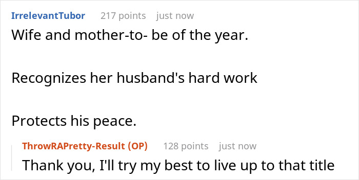 Screenshot of a forum conversation about parents wanting to wake a man who sleeps past noon despite having a pregnant wife. Screenshot of a forum conversation about parents wanting to wake a man who sleeps past noon despite having a pregnant wife.