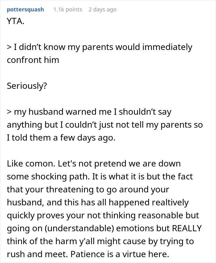 Comment discussing a man’s secret kid revelation causing family conflict, highlighting emotions and confrontation concerns. Comment discussing a man’s secret kid revelation causing family conflict, highlighting emotions and confrontation concerns.