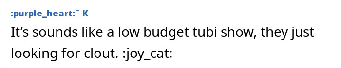 Screenshot of a social media comment discussing a low budget Tubi show seeking clout, related to Netflix emails to women. Screenshot of a social media comment discussing a low budget Tubi show seeking clout, related to Netflix emails to women.