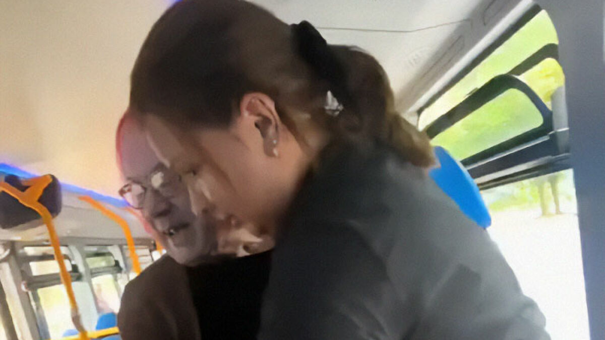 Woman confronts bus passenger over stolen AirPods, later finds them in her own bag on a crowded bus.