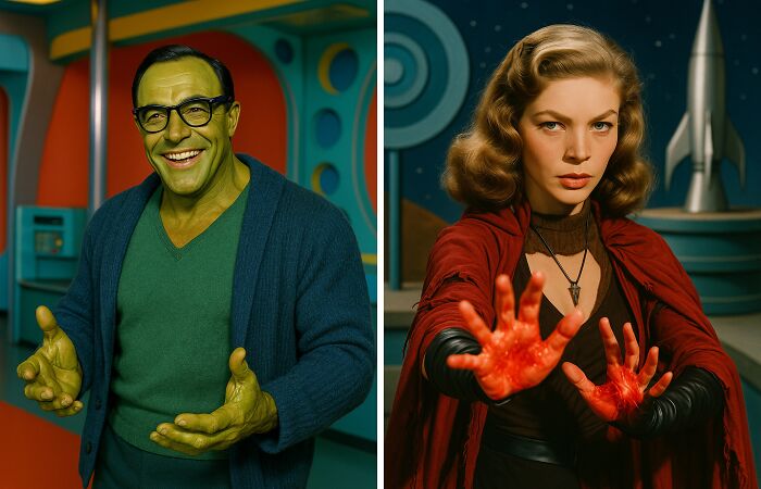 Retro Hollywood Meets The Marvel Universe: An AI Visual Experiment (19 Pics)