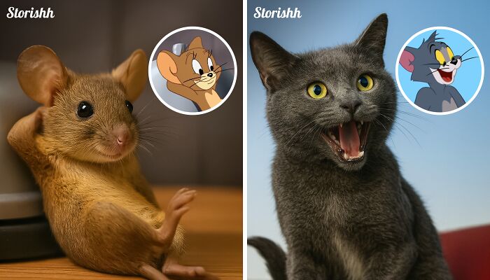 I Used AI To Bring Tom & Jerry Into The Real World (9 Pics)