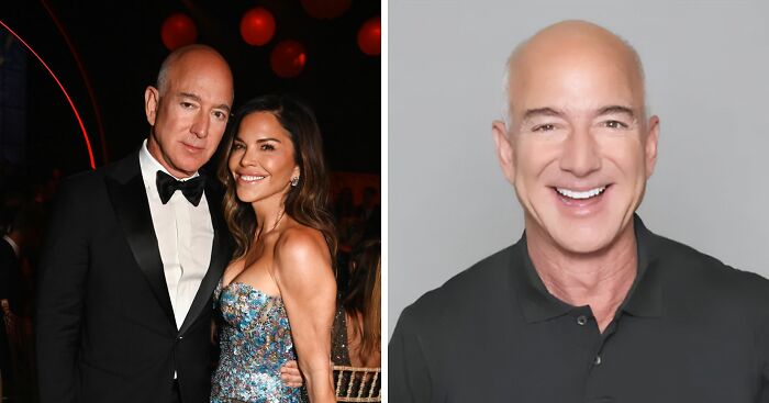 Jeff Bezos Stuns Fans By Ditching Signature Bald Look Just Weeks After Marrying Lauren Sánchez