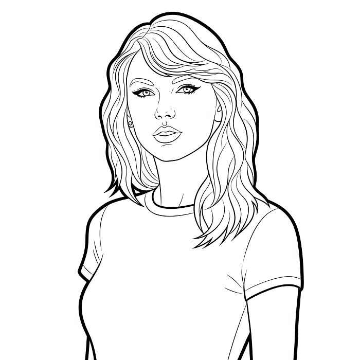 I Turned Your Favorite Celebrities Into Coloring Pages So You Can Bring Them To Life (7 Pics)