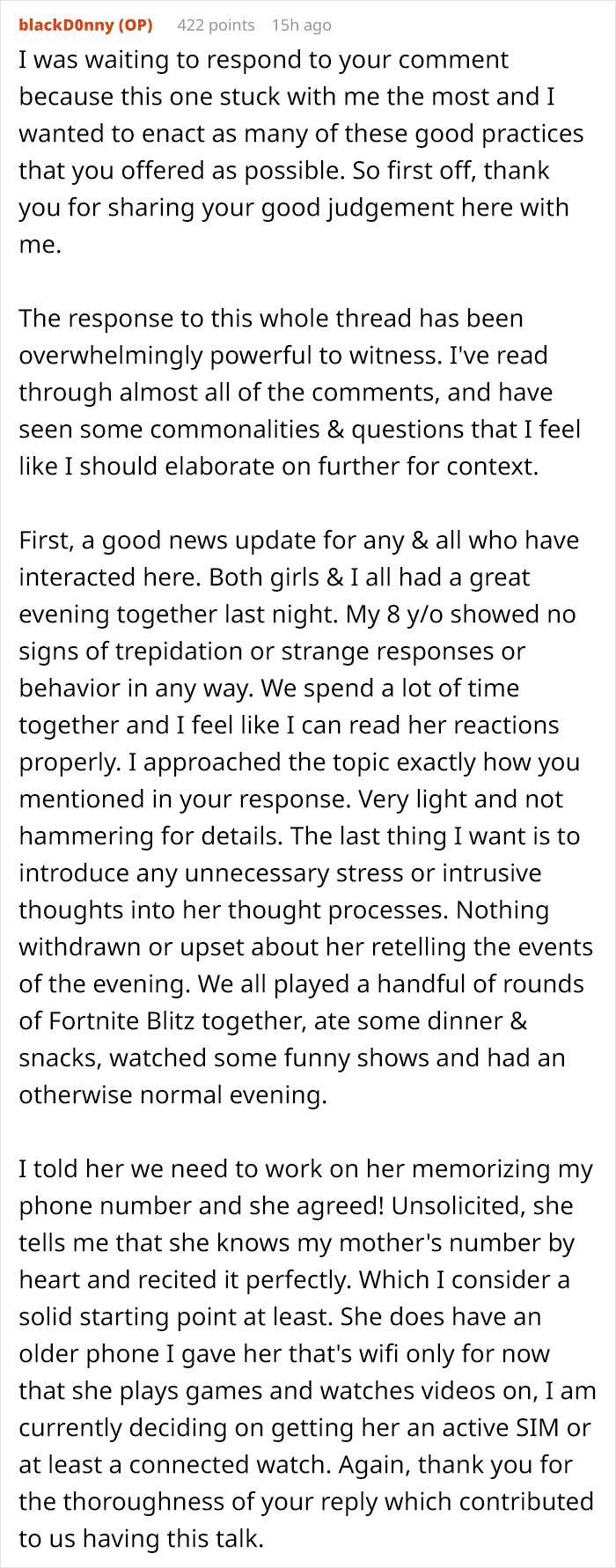 Reddit user shares update about 8-year-old spending night at mom's boyfriend's house amid dad's concerns. Reddit user shares update about 8-year-old spending night at mom's boyfriend's house amid dad's concerns.