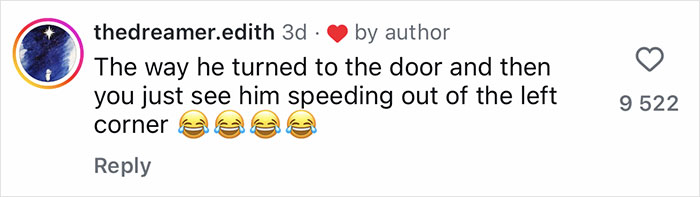 Comment with user thedreamer.edith describing a man’s romantic plans going viral after his little dog accidentally floats across the living room. Comment with user thedreamer.edith describing a man’s romantic plans going viral after his little dog accidentally floats across the living room.