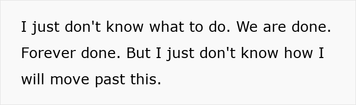Text on white background expressing emotional distress about a breakup after cancelling plans for a cycle trip instead of watching daughter. Text on white background expressing emotional distress about a breakup after cancelling plans for a cycle trip instead of watching daughter.