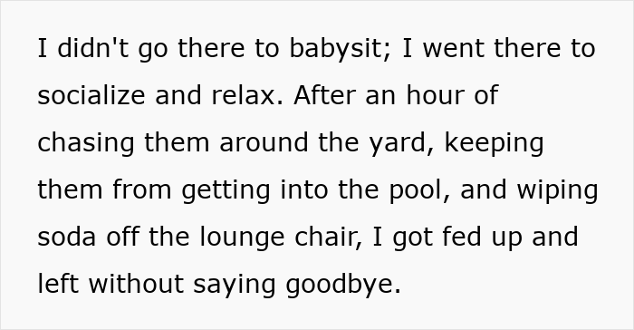 Woman Brings Wine And A Gift To A Party, Is Expected To Babysit Without Warning Woman Brings Wine And A Gift To A Party, Is Expected To Babysit Without Warning