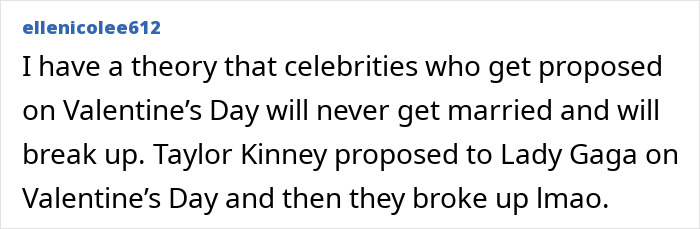 Screenshot of a social media comment discussing celebrity breakups after engagements including Katy Perry and Orlando Bloom. Screenshot of a social media comment discussing celebrity breakups after engagements including Katy Perry and Orlando Bloom.