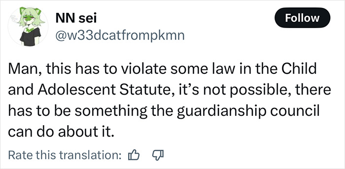 Tweet discussing concerns about legal violations regarding a momfluencer making her autistic daughter sleep on the balcony. Tweet discussing concerns about legal violations regarding a momfluencer making her autistic daughter sleep on the balcony.