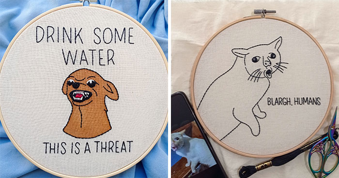 We Hand-Embroidered Animals With A Mix Of Cute And Bold Vibes, And Here’s 20 Of Our Best Creations
