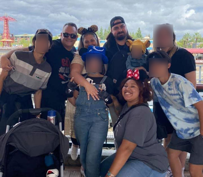 Family group photo with foster dad and Latina daughters, related to trafficked daughters accused by United Airlines crew. Family group photo with foster dad and Latina daughters, related to trafficked daughters accused by United Airlines crew.