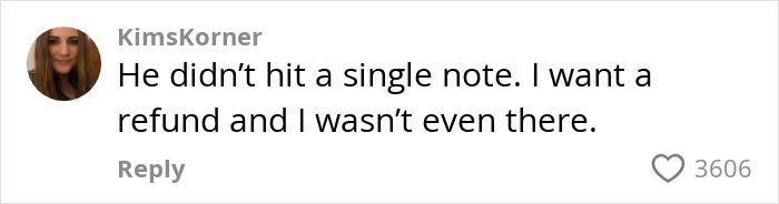 Fan comment criticizes Justin Timberlake’s Romania show, demanding a refund after a disappointing performance. Fan comment criticizes Justin Timberlake’s Romania show, demanding a refund after a disappointing performance.