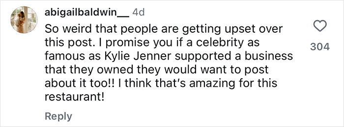 Restaurant Owners Brutally Slammed For 'Honoring' Kylie Jenner After Her Visit Restaurant Owners Brutally Slammed For 'Honoring' Kylie Jenner After Her Visit