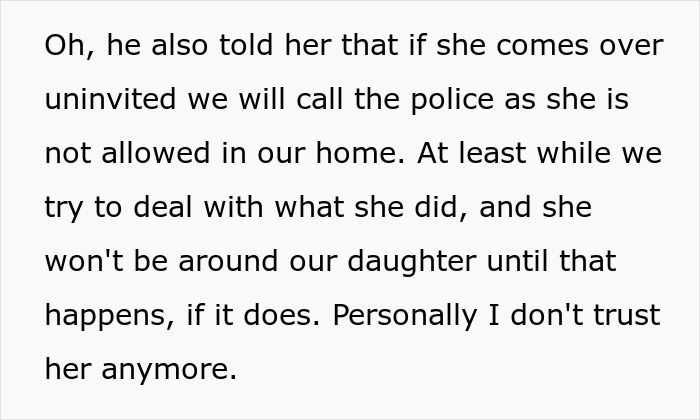 Text post describing family drama involving an entitled grandma who stole grandson’s ashes causing conflict.