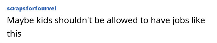 Text post from scrapsforfourvel expressing concern about kids having jobs like the controversial Miley Cyrus interviews at 14. Text post from scrapsforfourvel expressing concern about kids having jobs like the controversial Miley Cyrus interviews at 14.