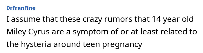 User comment about Miley Cyrus at 14 linked to controversy over reporters questioning her intimate life in old interviews. User comment about Miley Cyrus at 14 linked to controversy over reporters questioning her intimate life in old interviews.