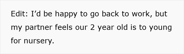Text on white background stating a partner won’t add mother of his child to new house deeds despite planning marriage. Text on white background stating a partner won’t add mother of his child to new house deeds despite planning marriage.