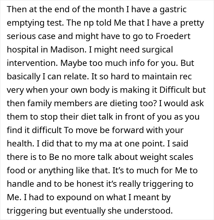 Person sharing experience of how seeing loved ones taking Ozempic has impacted their mental health and daily life. Person sharing experience of how seeing loved ones taking Ozempic has impacted their mental health and daily life.