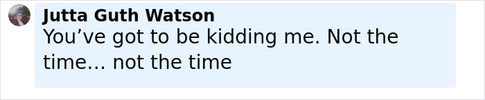 Comment by Jutta Guth Watson expressing disbelief and urgency during flood-stricken camp Mystic controversy. Comment by Jutta Guth Watson expressing disbelief and urgency during flood-stricken camp Mystic controversy.