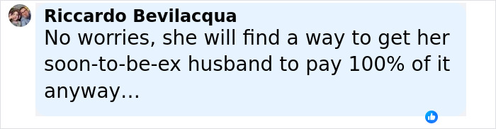 Comment by Riccardo Bevilacqua about Coldplay HR exec and mortgage dispute, displayed in a social media format. Comment by Riccardo Bevilacqua about Coldplay HR exec and mortgage dispute, displayed in a social media format.