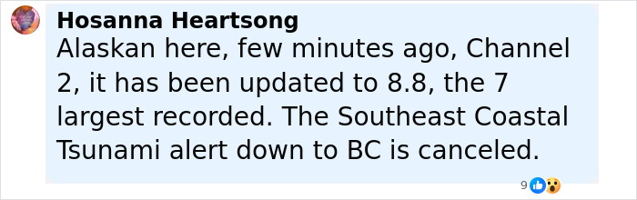 Comment about Alaska's tsunami alert update after a mega earthquake triggering tsunami waves in Alaska and Japan. Comment about Alaska's tsunami alert update after a mega earthquake triggering tsunami waves in Alaska and Japan.
